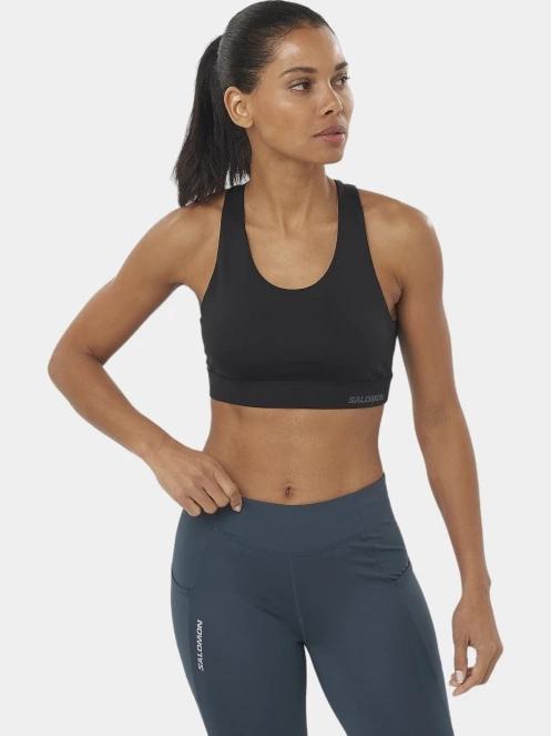 sutien pentru sport pt. femei Salomon Cross Run Bra W negru 2