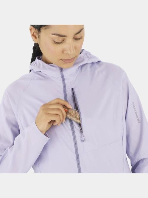 jacheta pentru alergare pt. femei Salomon Bonatti Cross Wind violet 8