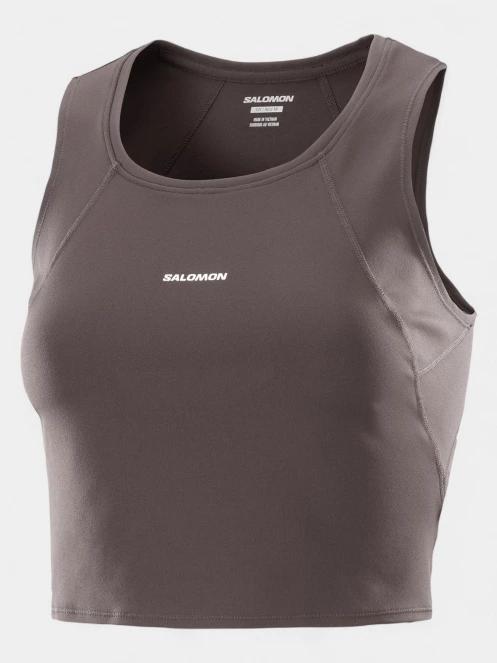 bluza tank pt. femei Salomon Shakeout Bliss maro 2