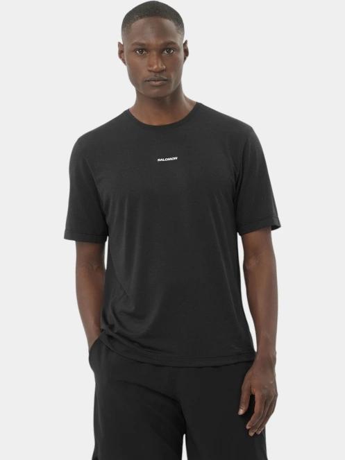 tricou pentru sport, cu maneci scurte pt. barbati Salomon Shkout Core SS Tee M negru 2