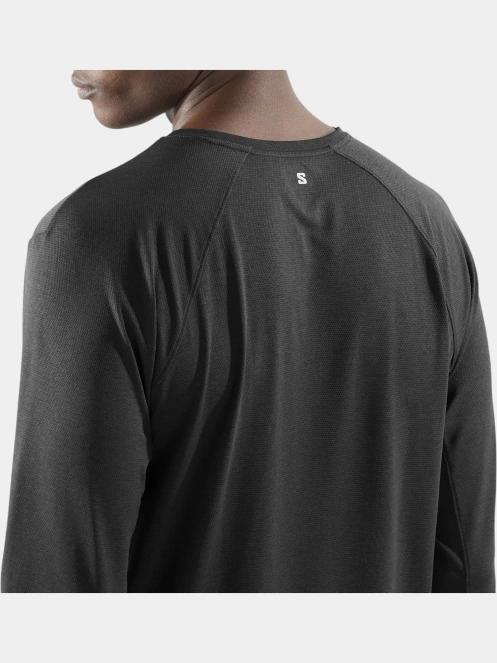 tricou cu maneci lungi, pentru sport pt. barbati Salomon Shkout Core LS Tee M negru 4