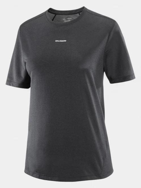 tricou pentru sport, cu maneci scurte pt. femei Salomon Shakeout Core negru 4