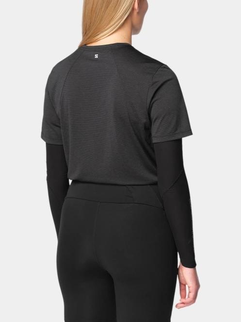 tricou pentru sport, cu maneci scurte pt. femei Salomon Shkout Core Ss Tee W negru 3