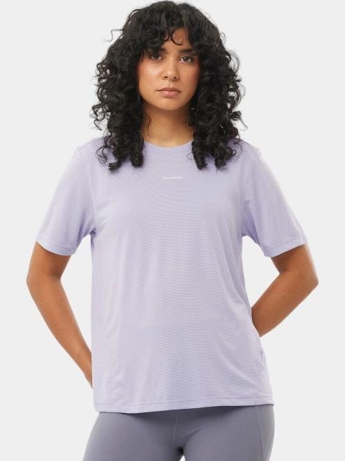 tricou pentru sport, cu maneci scurte pt. femei Salomon Shakeout Core violet 2