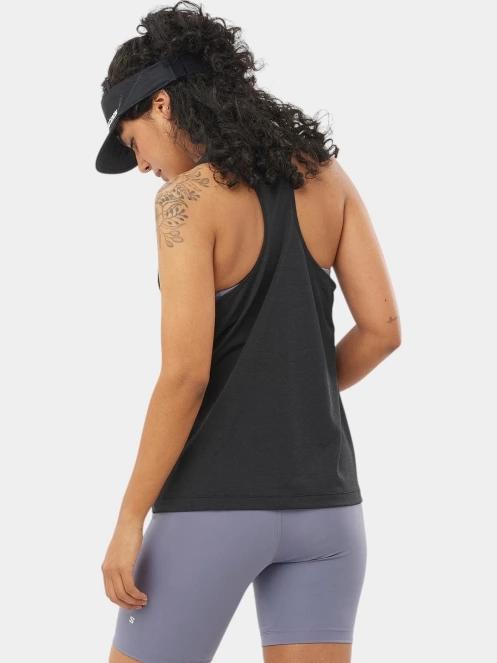 bluza tank pt. femei Salomon Shakeout Core negru 3