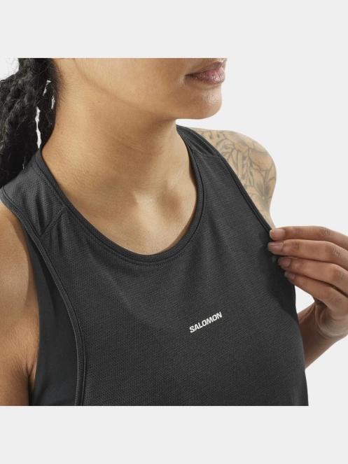 bluza tank pt. femei Salomon Shakeout Core negru 5