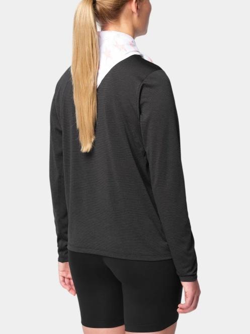 tricou cu maneci lungi, pentru sport pt. femei Salomon Shkout Core Ls Tee W negru 3