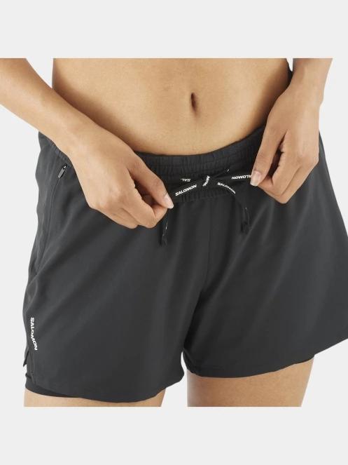 pantaloni scurti pentru sport pt. femei Salomon Shakeout Core 2In1 4