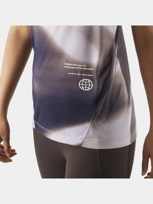 bluza tank pt. femei Salomon Shakeout Core Graphic maro 6