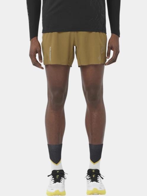 pantaloni scurti pentru sport pt. barbati Salomon Sense Aero 5'' Shorts M oliv 2