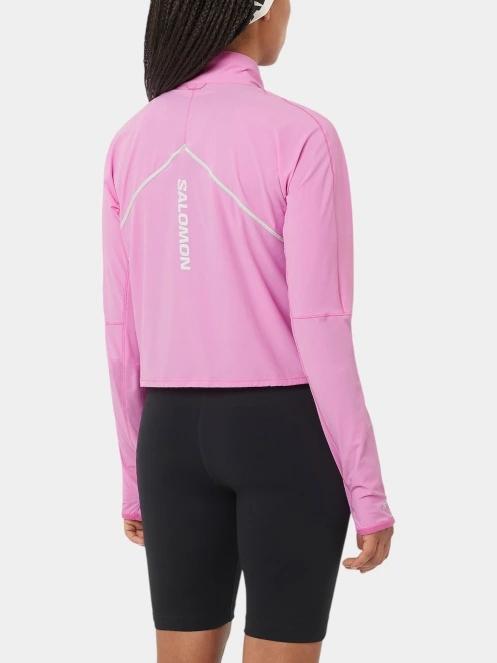 pulover pt. femei Salomon Sense Aero Hybd Cp Plvr W magenta 3