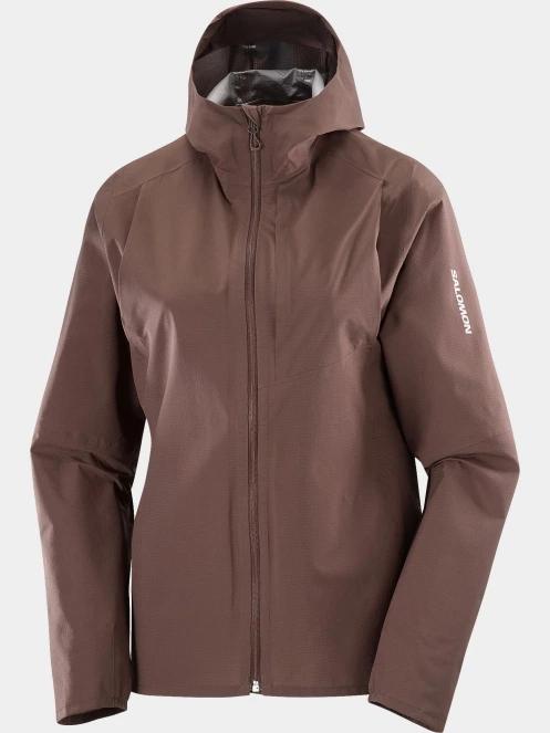 jacheta pentru alergare pt. femei Salomon Bonatti Trail Jkt W maro 9