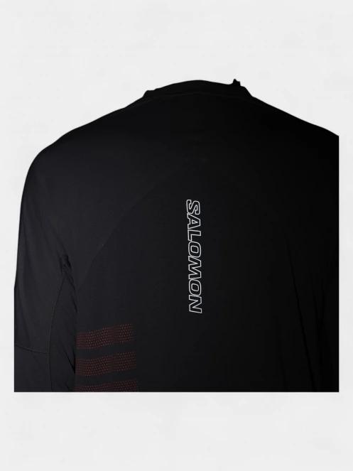 tricou cu maneci lungi, pentru sport pt. barbati Salomon Sense Aero Graphic gri 5