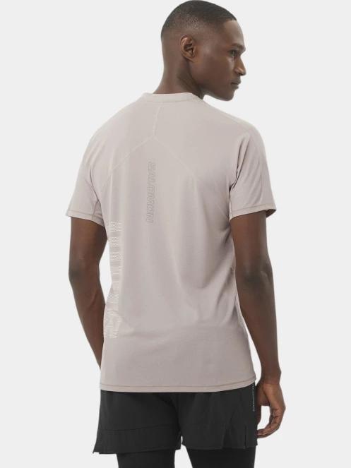 tricou pentru sport, cu maneci scurte pt. barbati Salomon Sense Aero Graphic maro 3