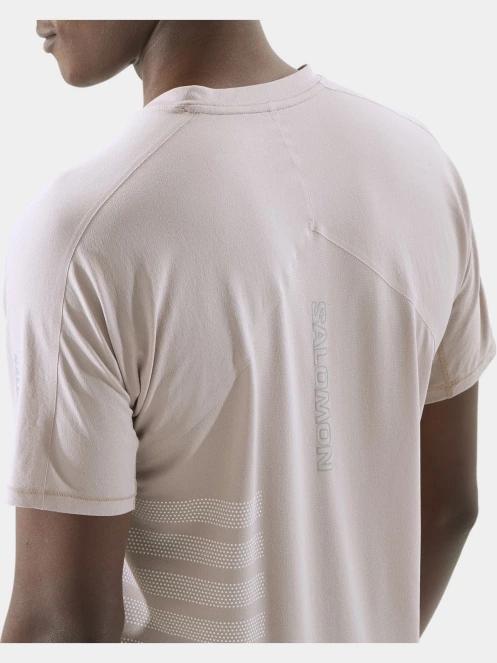 tricou pentru sport, cu maneci scurte pt. barbati Salomon Sense Aero Graphic maro 4