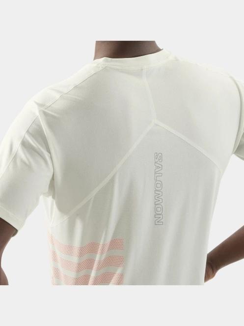 tricou pentru sport, cu maneci scurte pt. barbati Salomon Sense Aero Graphic verde 5