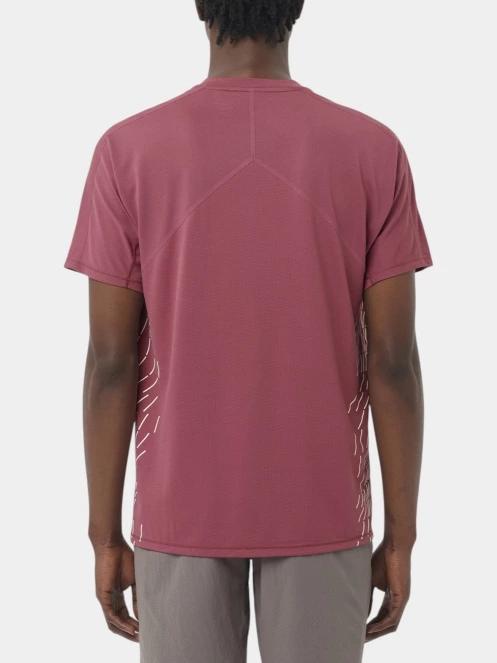 tricou pentru sport, cu maneci scurte pt. barbati Salomon Sense Aero SS Tee Gfx M bordo 3