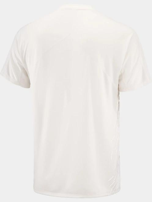 tricou pentru sport, cu maneci scurte pt. barbati Salomon Sense Aero SS Tee Gfx M alb 5