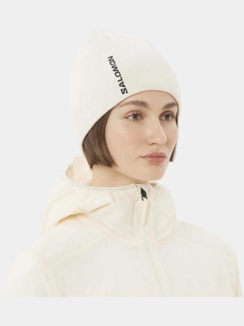 sapca Salomon Graphic Beanie alb 4
