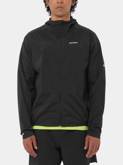 jacheta pentru alergare pt. barbati Salomon Sense Aero Wind Jkt M negru 2