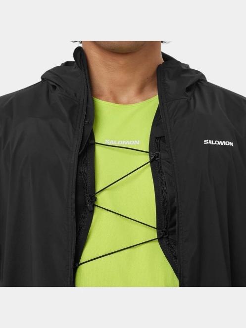 jacheta pentru alergare pt. barbati Salomon Sense Aero Wind Jkt M negru 4