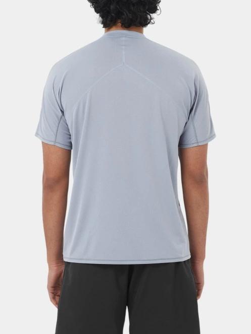 tricou pentru sport, cu maneci scurte pt. barbati Salomon Sense Aero Ss Tee Gfx M gri 3