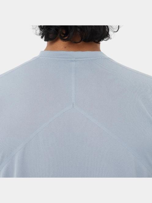 tricou pentru sport, cu maneci scurte pt. barbati Salomon Sense Aero Ss Tee Gfx M gri 4