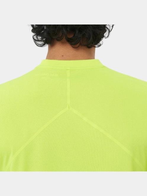 tricou pentru sport, cu maneci scurte pt. barbati Salomon Sense Aero Ss Tee Gfx M verde 4