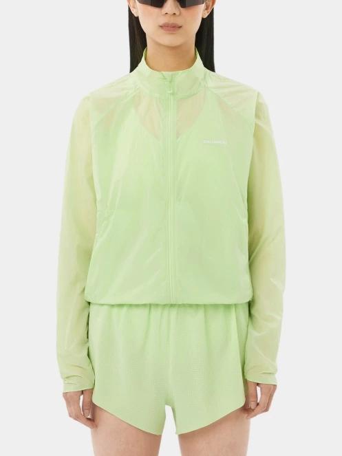 jacheta pentru alergare pt. femei Salomon Shkout Fly Jkt W verde deschis 2