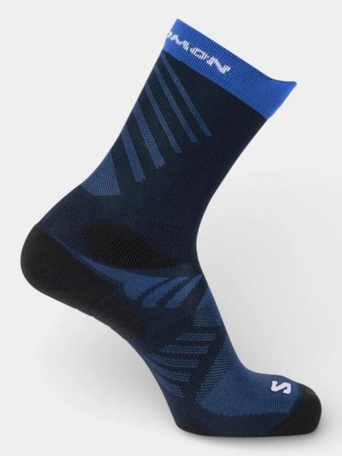 ciorapi sport Salomon Aero Crew albastru inchis 2