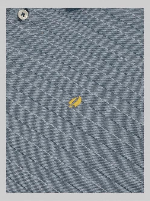 tricou cu guler pt. barbati TBS Sammipol albastru 4