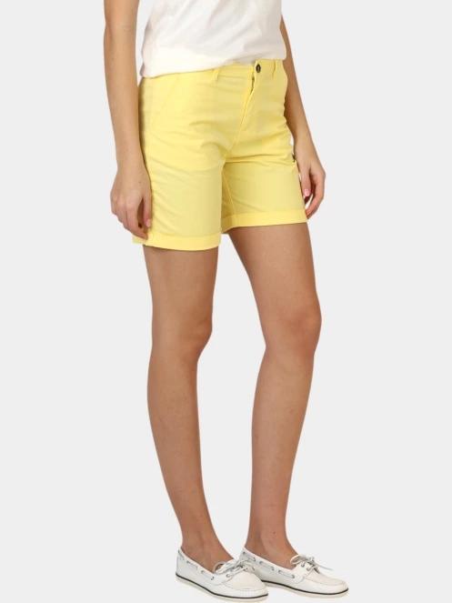 pantaloni scurti pt. femei TBS Santaber galben 5