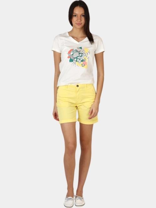 pantaloni scurti pt. femei TBS Santaber galben 6
