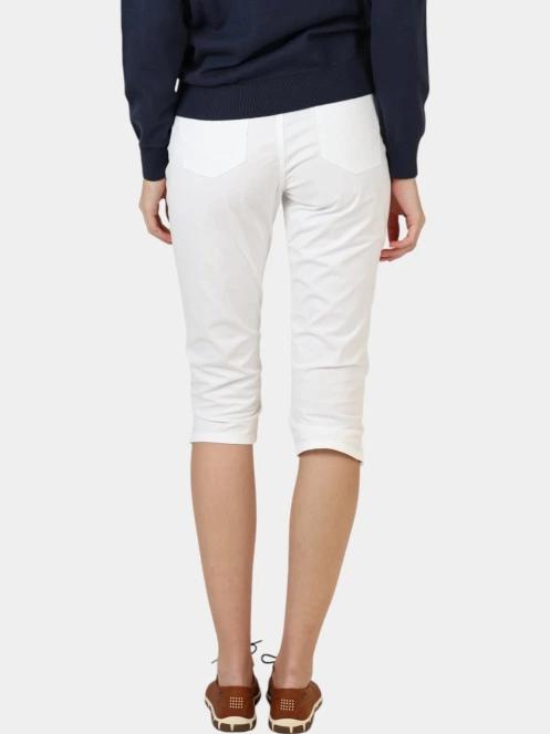 pantaloni trei sferturi pt. femei TBS Santacor alb 4