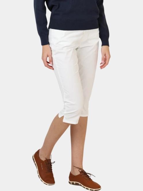 pantaloni trei sferturi pt. femei TBS Santacor alb 5