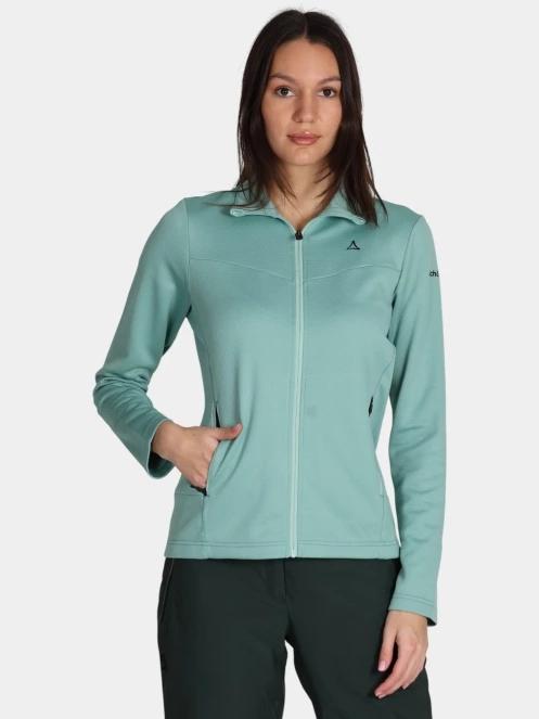 pulover polar pt. femei Schöffel Fleece Jk Style Pine WMS verde deschis 2