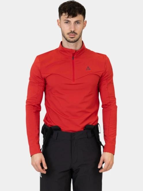 pulover polar pt. barbati Schöffel Longsleeve Fiss M rosu 2