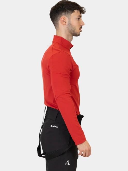 pulover polar pt. barbati Schöffel Longsleeve Fiss M rosu 5