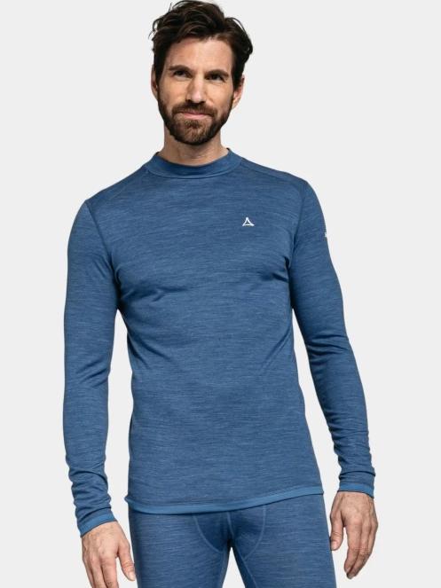 top lenjerie de corp pt. barbati Schöffel Merino Turtle Neck M albastru 2