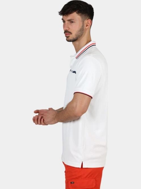 tricou cu guler pt. barbati TBS Selimpol alb 3