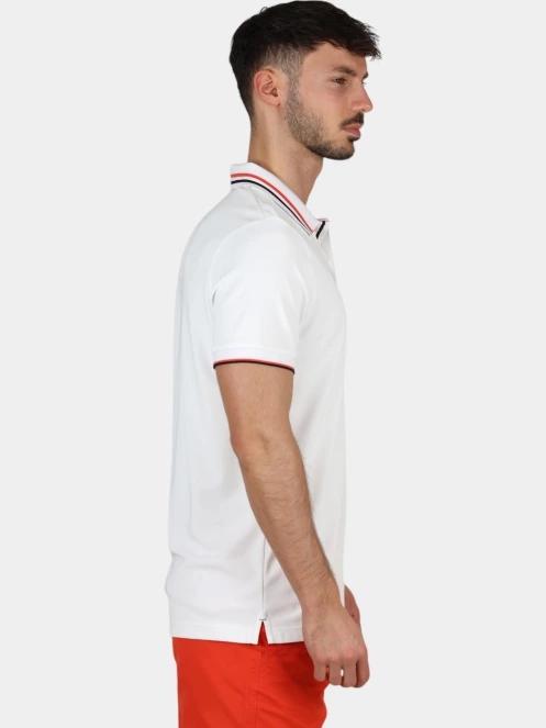 tricou cu guler pt. barbati TBS Selimpol alb 5