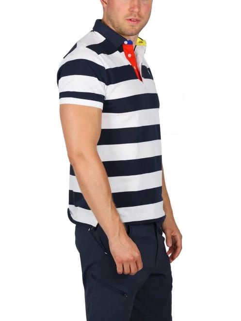 tricou cu guler pt. barbati TBS Sergepol albastru inchis 3