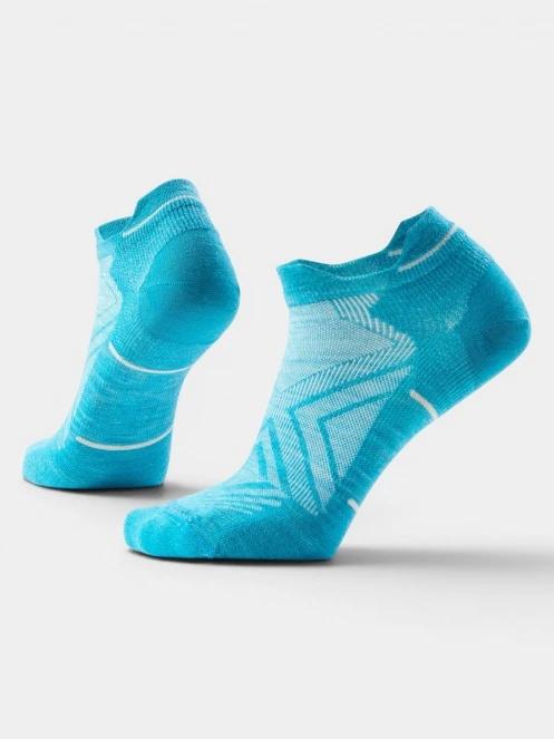 ciorapi sport pt. femei Smartwool Women's Run Zero Cushion Low Ankle Socks Run albastru deschis 2
