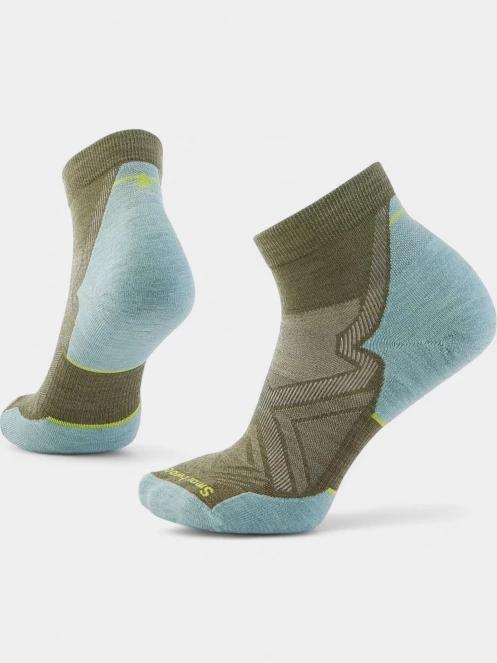 ciorapi sport pt. femei Smartwool Women's Run Targeted Cushion Ankle Socks oliv 2