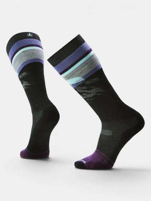 ciorapi de schi pt. barbati Smartwool Snowboard Targeted Cushion Mountain Sunrise OTC Socks negru 2