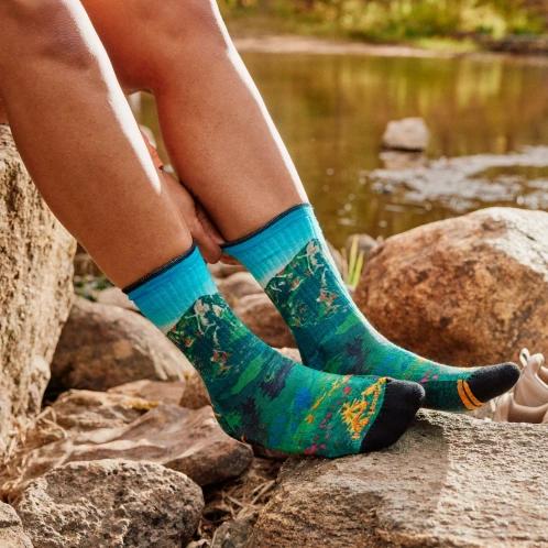 ciorapi pentru drumetii pt. femei Smartwool Women’s Hike Targeted Cushion Mountain L multicolor 4