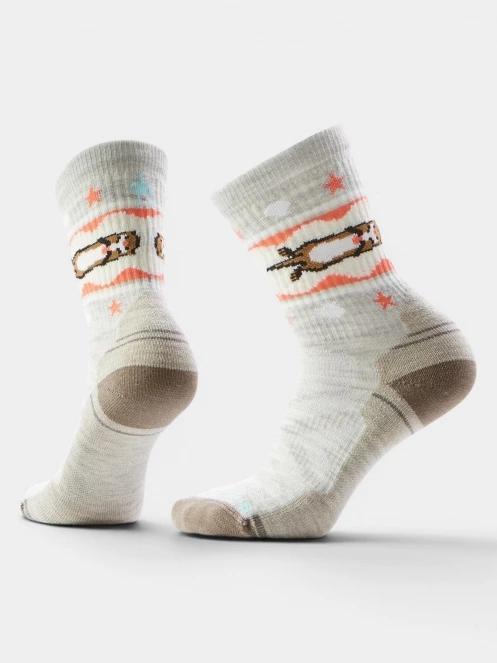 ciorapi pentru drumetii pt. femei Smartwool Women's Hike Light Cushion Otter Float C nisip 2