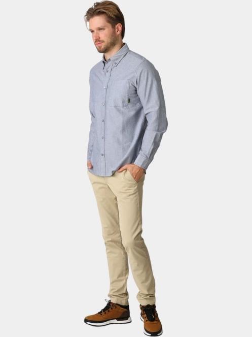 camasa cu maneci lungi pt. barbati Timberland Lake Warner Solid Oxford Shirt albastru inchis 5