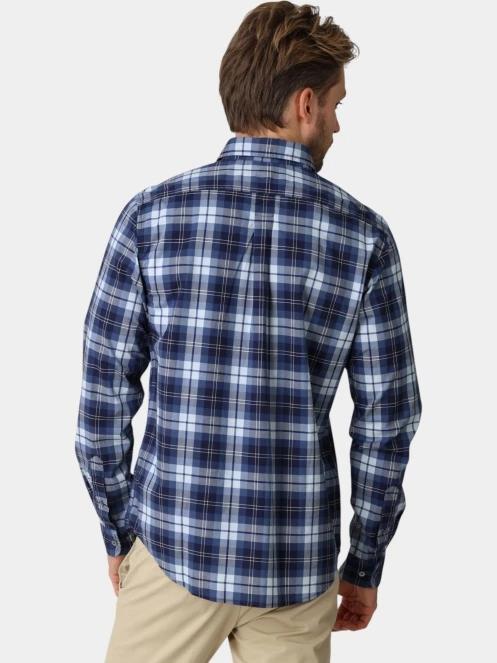 camasa cu maneci lungi pt. barbati Timberland Poplin Check Shirt (Regular) albastru 4