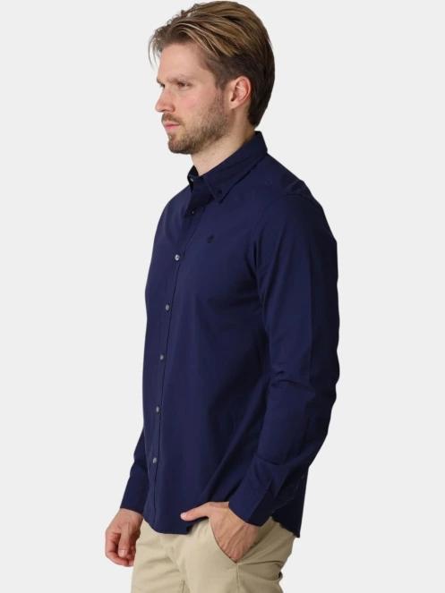 camasa cu maneci lungi pt. barbati Timberland Long Sleeve Poplin Shirt albastru inchis 3